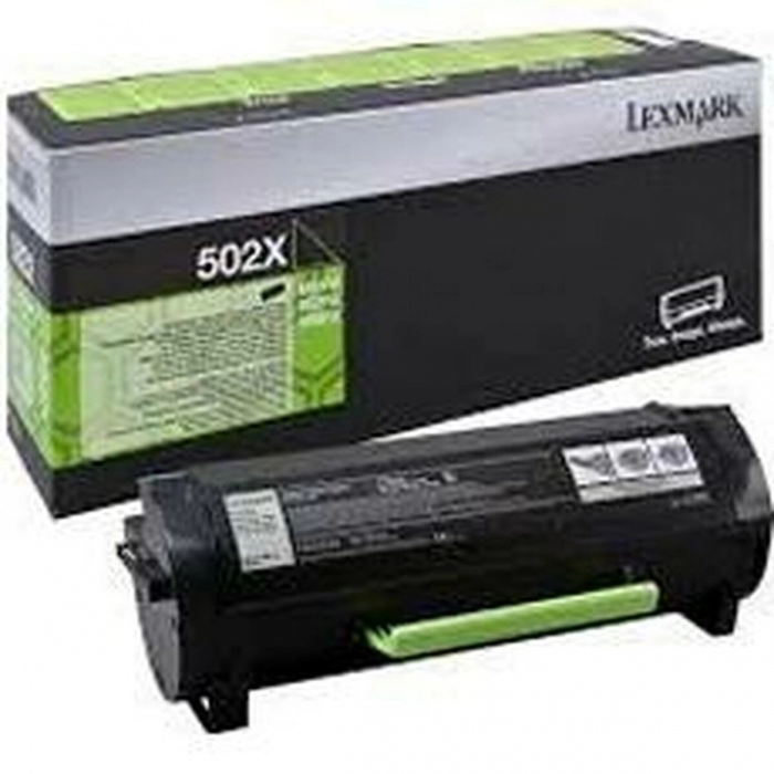 Tóner Lexmark 502X R Negro