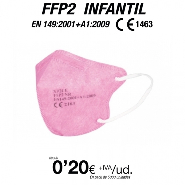 Mascarillas para Niños/as FFP2 Rosa Mascarillas para Niños/as FFP2 Rosa