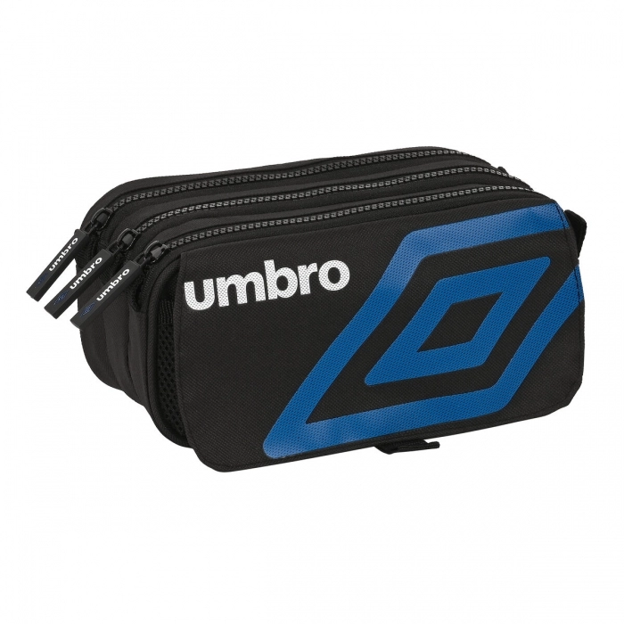 Portatodo Triple Umbro Flash Negro (21,5 x 10 x 8 cm)