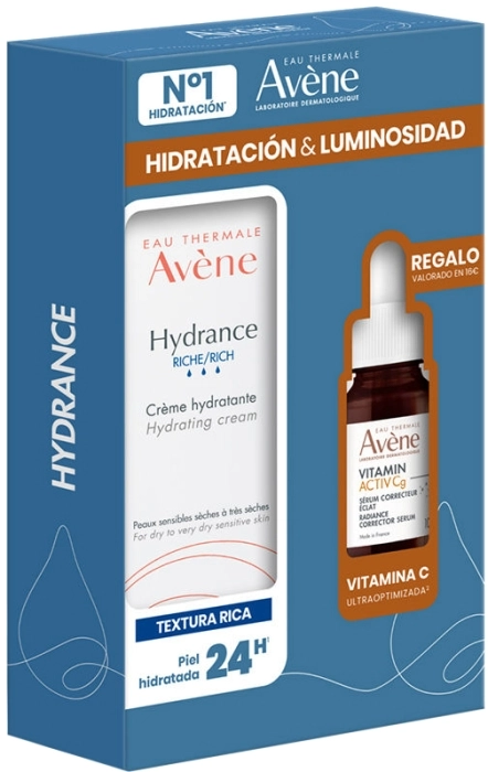 Set Hydrance Crema Hidratante Rica + Vitamin C Sérum 10ml