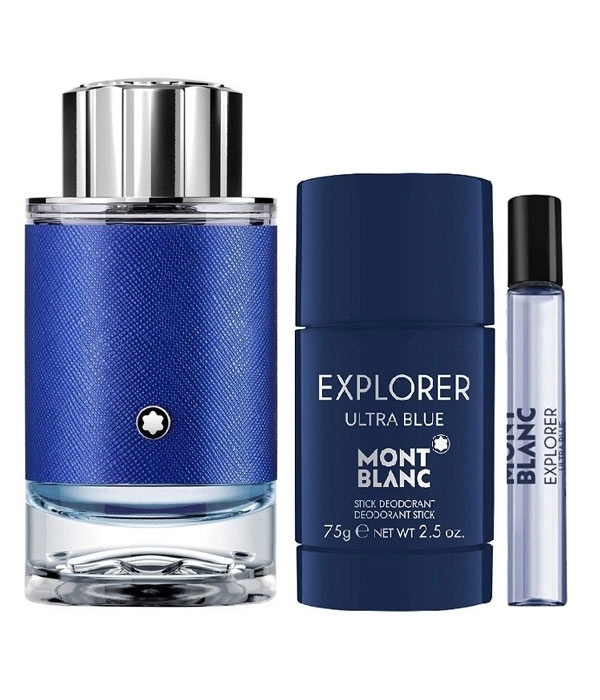 Set Explorer Ultra Blue 100ml + 7,5ml + Deodorant Stick 75g