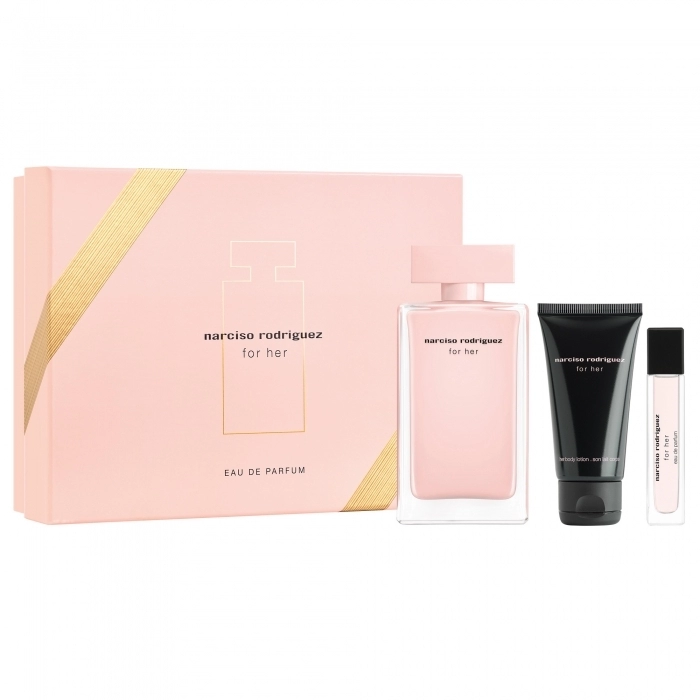 Set Narciso Rodriguez for Her 100ml + 10ml + Body Lotion 50ml Set Narciso Rodriguez for Her 100ml + 10ml + Body Lotion 50ml