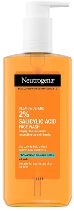 Clear & Defend 2% Salicylic Acid Facial Wash