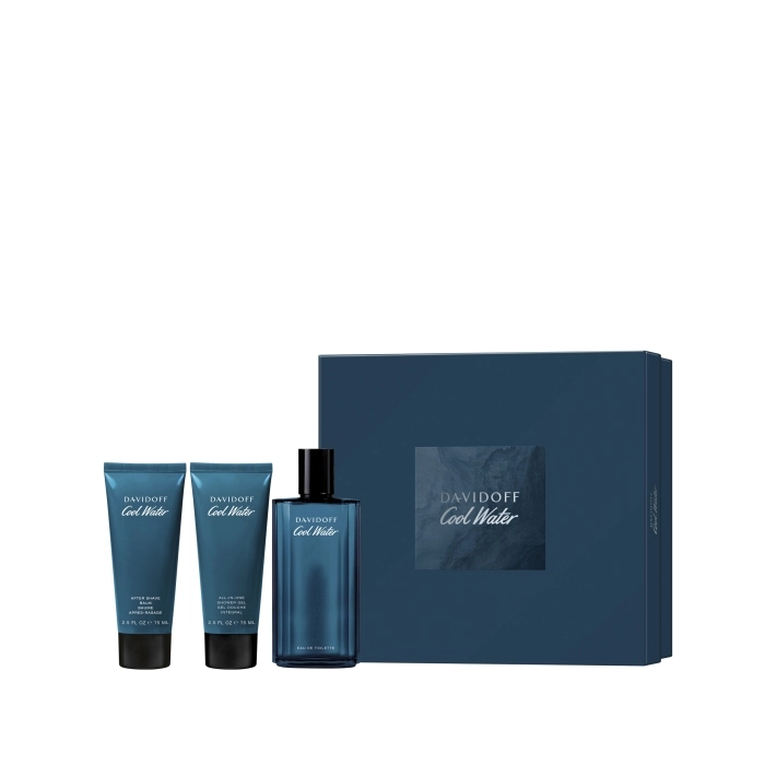 Set Cool Water 125ml + Gel de Ducha 75ml y Bálsamo After Shave 75ml