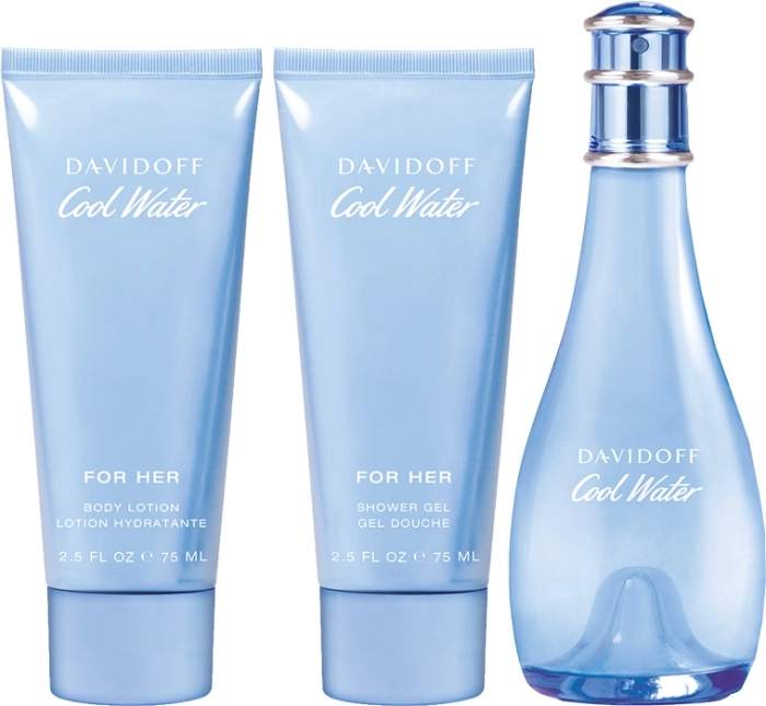 Set Cool Water 100ml + Body Lotion 75ml + Shower Gel 75ml Set Cool Water 100ml + Body Lotion 75ml + Shower Gel 75ml