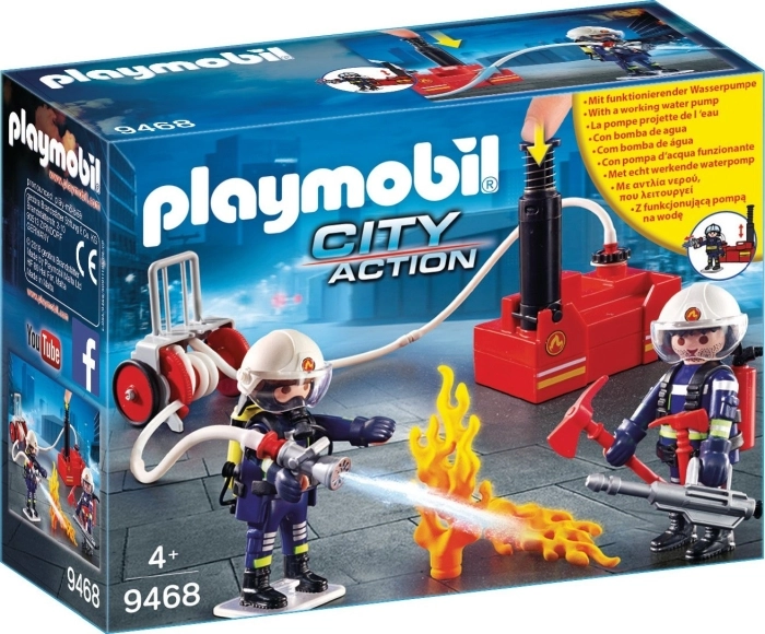 Playmobil City Action Bomberos con Bomba de Agua Playmobil City Action Bomberos con Bomba de Agua