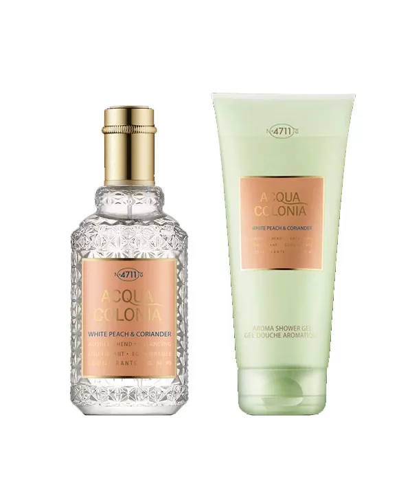 Set Acqua Colonia White Peach & Coriander 50ml + Gel 75ml