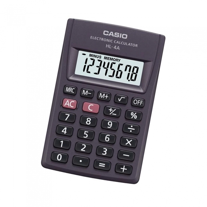Calculadora Casio HL-4A Gris Resina (8 x 5 cm)
