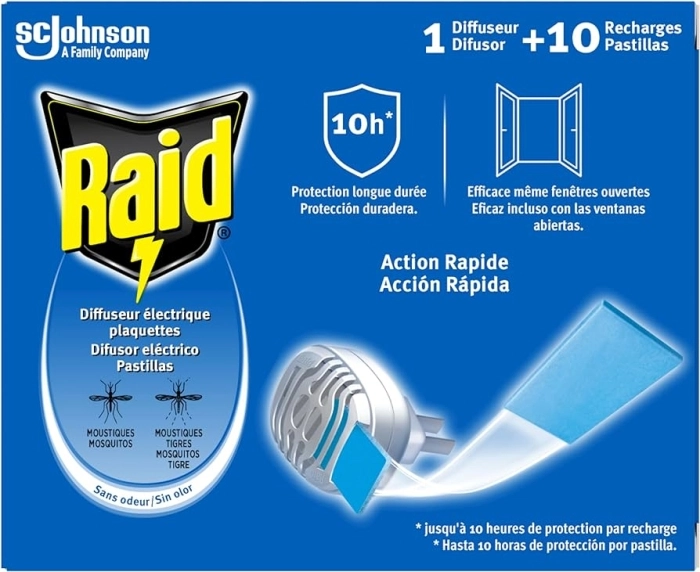 Raid Difusor Eléctrico + 10 Recambios Raid Difusor Eléctrico + 10 Recambios