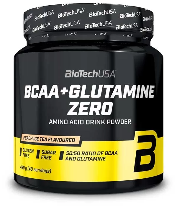 BCAA + Glutamine Zero bebida en polvo 480g
