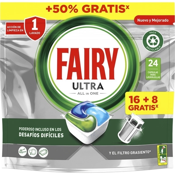 Cápsulas Lavavajillas Fairy Ultra