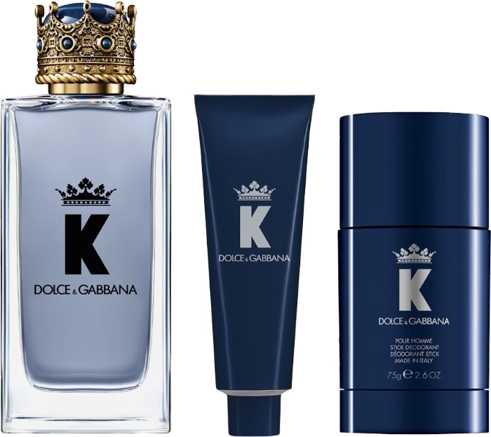 Set K by Dolce & Gabbana 100ml + Shower Gel 50ml + Stick Deodorant 75g Set K by Dolce & Gabbana 100ml + Shower Gel 50ml + Stick Deodorant 75g