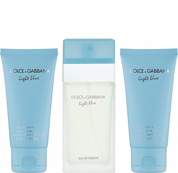 Set Light Blue 50ml + Shower Gel 50ml + Body Cream 50ml