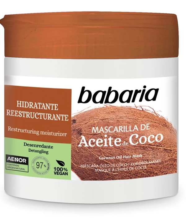 Mascarilla Hidratante Aceite de Coco