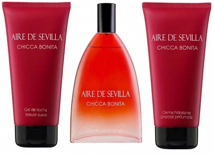 Set Aire de Sevilla Chicca Bonita 150ml + Body Cream 150ml + Gel de Ducha 150ml