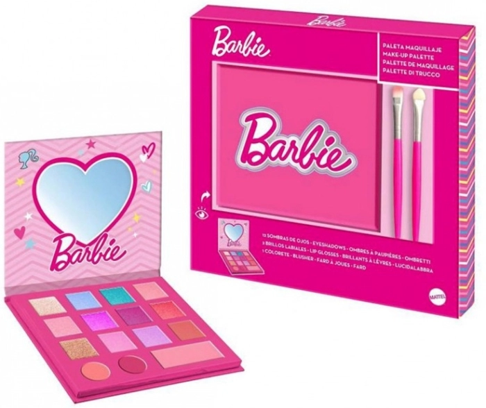 Set Barbie Paleta de Sombras + 2 Brochas