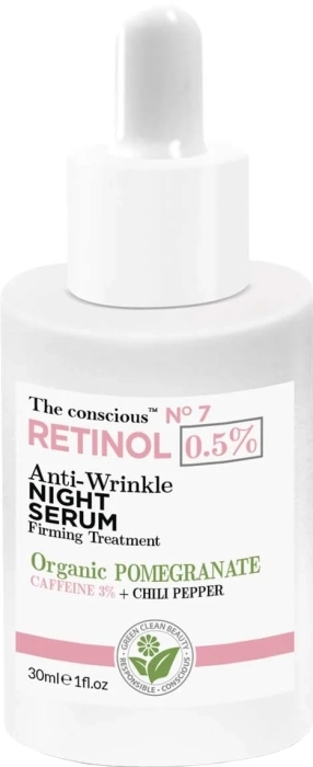 The conscious Retinol Anti-Wrinkle Night Serum Organic Pomegranate The conscious Retinol Anti-Wrinkle Night Serum Organic Pomegranate