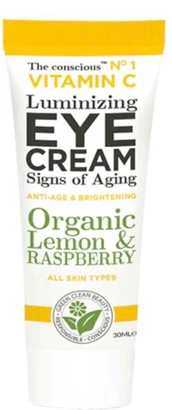 VITAMIN C Luminizing Eye Cream Organic Lemon & Raspberry