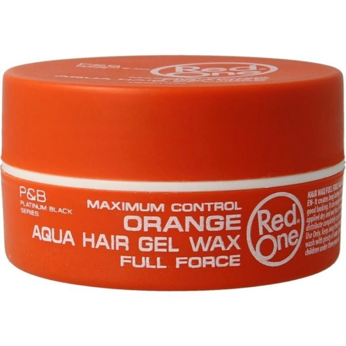 Orange Full Force Aqua Gel Hair Wax