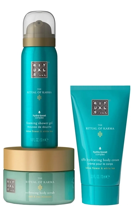 Set Ritual of Karma Shower Gel 50ml + Body Scrub 125g + Body Cream 70ml