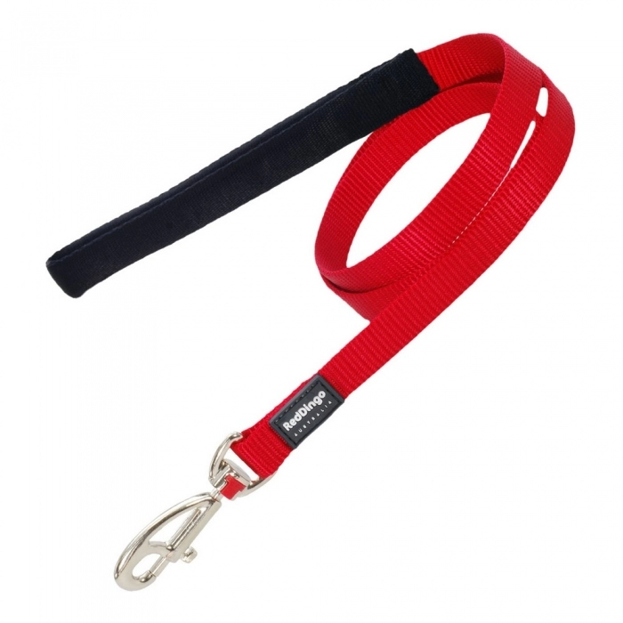 Correa para Perro Red Dingo Rojo Liso (1,2 x 120 cm)