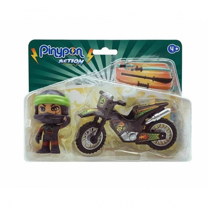 Figura de Acción Famosa Pinypon Action Moto Figura de Acción Famosa Pinypon Action Moto