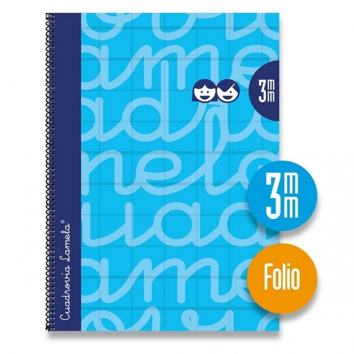 Cuaderno Lamela Azul 3 mm 80 Hojas Din A4 Espiral (5 Unidades)
