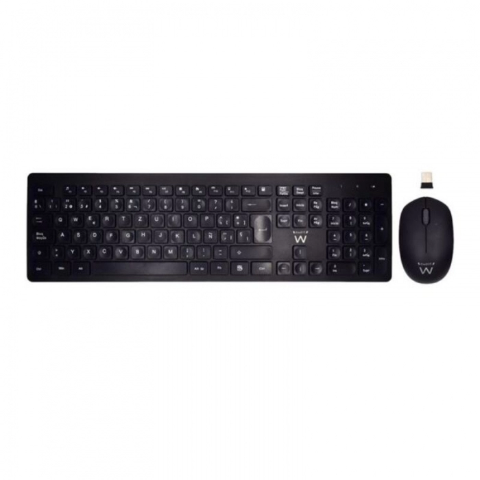 Teclado y Ratón Inalámbrico Ewent EW3256 2.4 GHz Negro