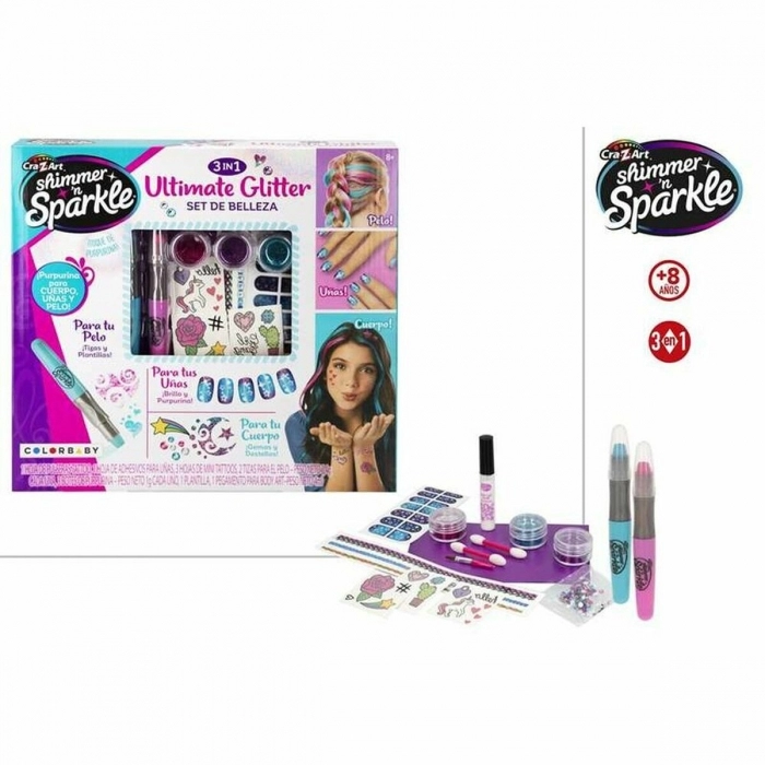 Set de Maquillaje Infantil Color Baby Ultimate Glitter 16 Piezas