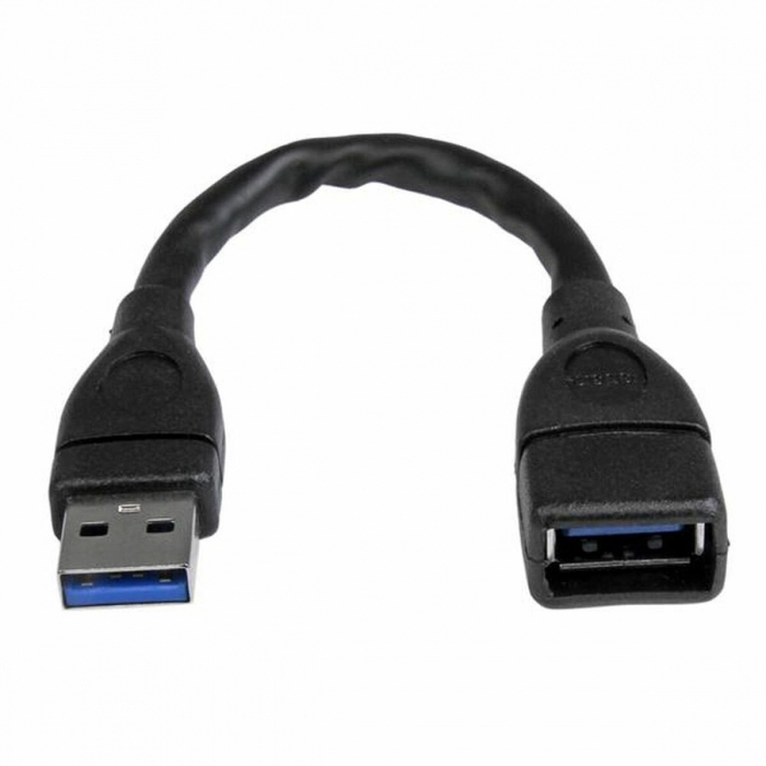 Cable USB Startech USB3EXT6INBK         Negro