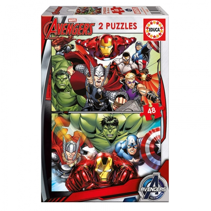 Puzzle Infantil Marvel Avengers Educa (2 x 48 pcs)