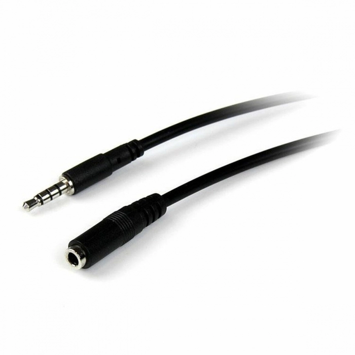 Cable Alargador Jack (3,5 mm) Startech MUHSMF1M             Negro 1 m