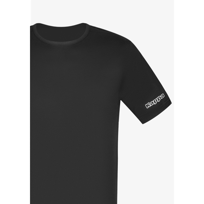 CAMISETA MANGA CORTA KAPPA NEGRA