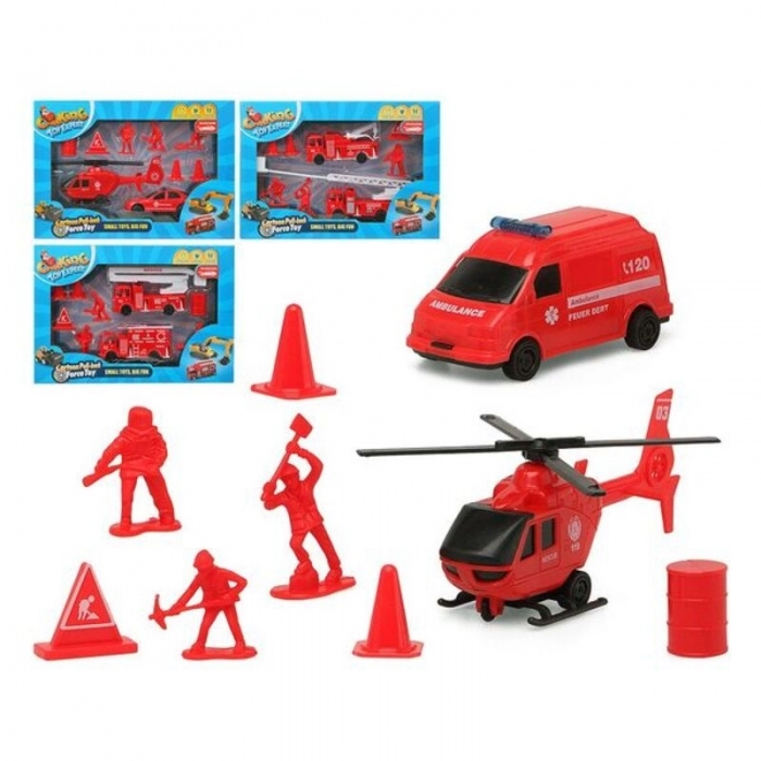 Playset de Vehículos Rojo