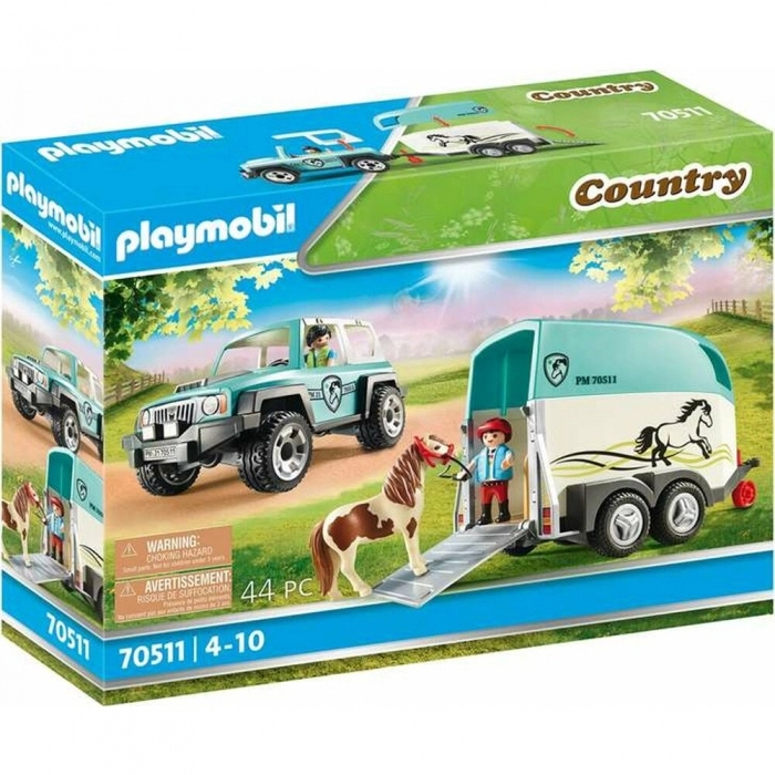 Playset Playmobil Country Pony Remolque 70511 (44 pcs) Playset Playmobil Country Pony Remolque 70511 (44 pcs)