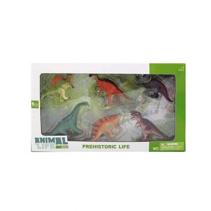 Set de Dinosaurios Prehistoric Life (6 pcs)