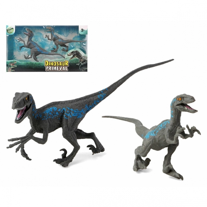 Set 2 Dinosaurios Velociraptor