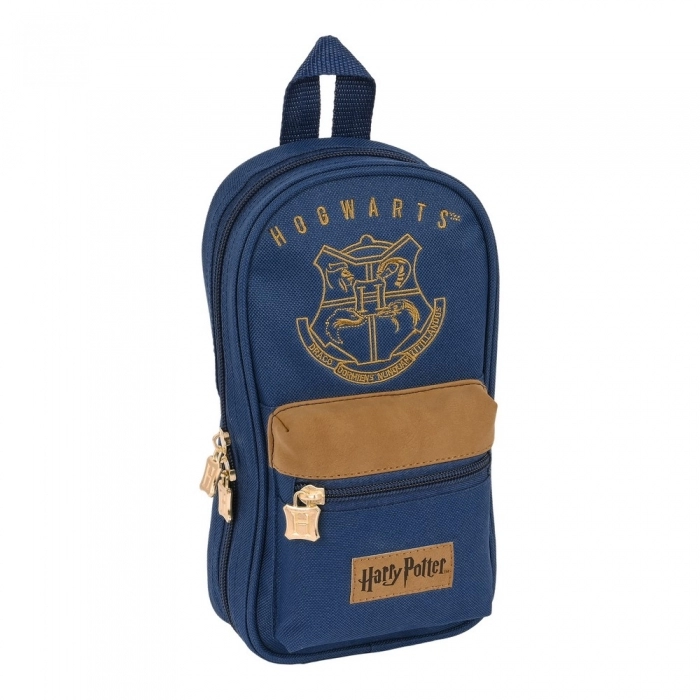 Plumier Mochila Harry Potter Magical Marrón Azul marino (12 x 23 x 5 cm) (33 Pie