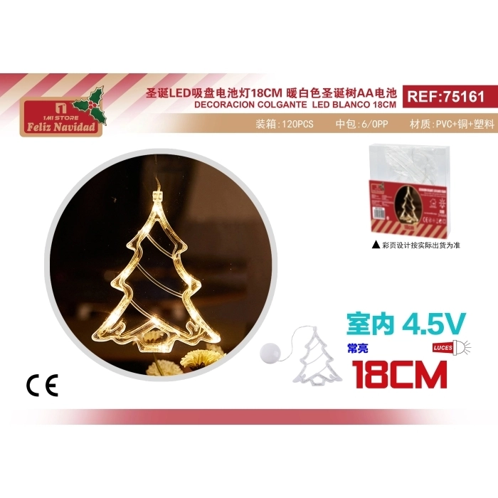 DECORACION COLGANTE LED BLANCO 18CM COLOR CÁLIDO DECORACION COLGANTE LED BLANCO 18CM COLOR CÁLIDO