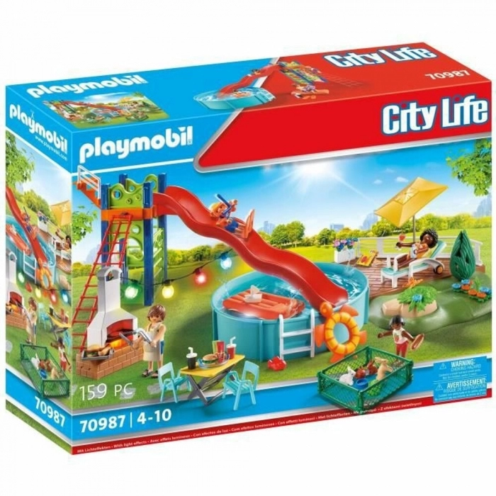 Playset Playmobil 70987 Barbacoa Piscina Playset Playmobil 70987 Barbacoa Piscina