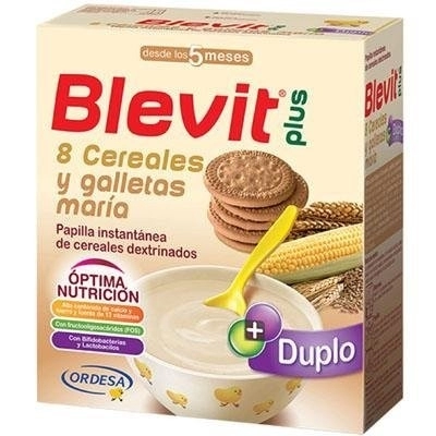 Blevit plus duplo 8 cereales y galletas 600 g Blevit plus duplo 8 cereales y galletas 600 g