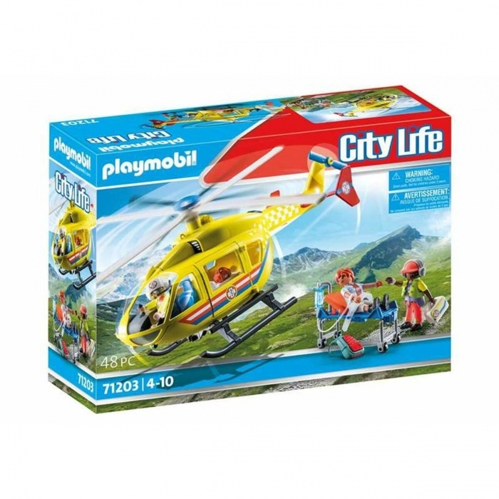Playset Playmobil 71203 City Life Rescue Helicopter 48 Piezas