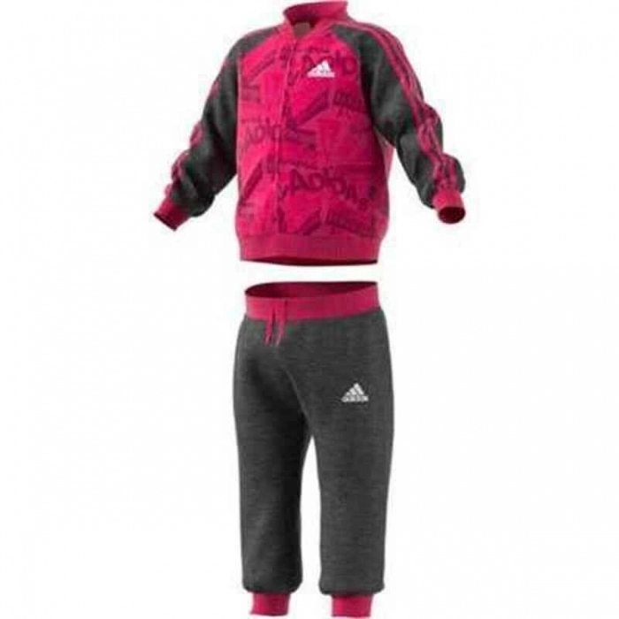 Para Bebé Adidas Bball Jog FT Rosa Negro Multicolor - Comprar online en Perfumaniacos.com