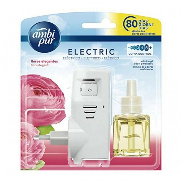 Ambientador Eléctrico y Recambio Elegante Ambi Pur (21,5 ml)