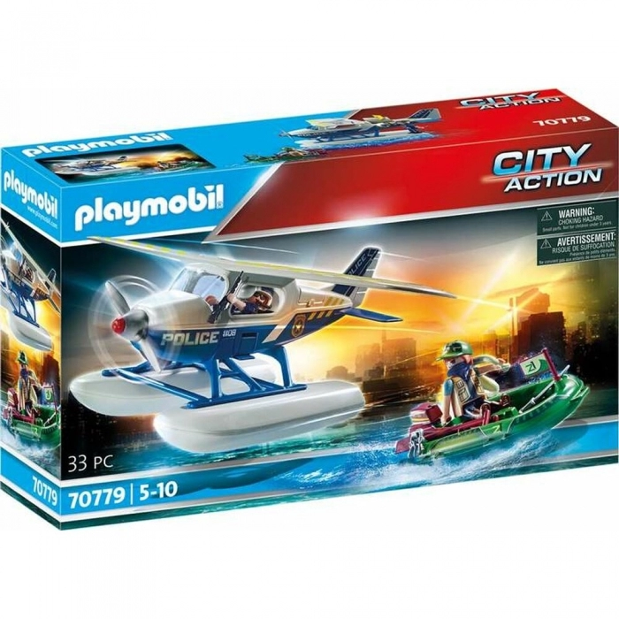 Playset Playmobil City Action Policía Hidroavión 70779 (33 pcs)