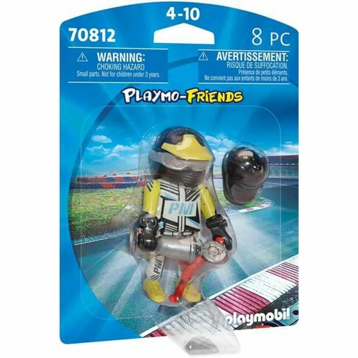 Figura Playmobil Playmo-Friends Piloto de Carreras 70812 (8 pcs)