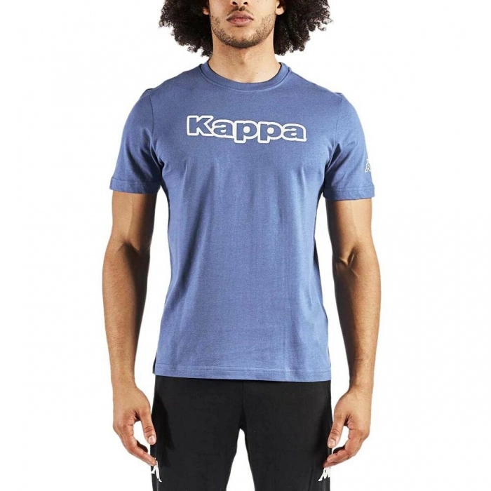 Extracto Cooperación Ideal Camiseta De Manga Corta Hombre Kappa Azul - Comprar online en  Perfumaniacos.com