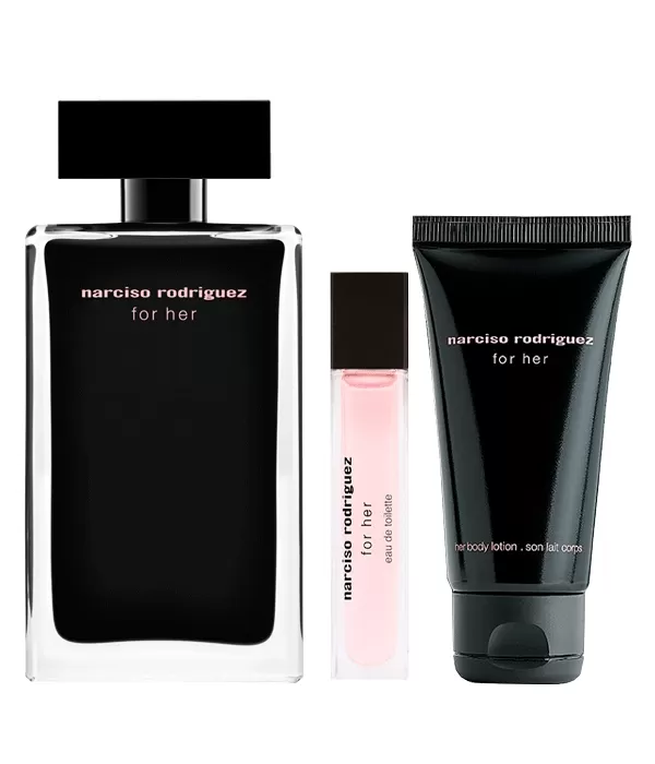 Set Narciso Rodriguez for Her 100ml + 10ml + Body Lotion 50ml