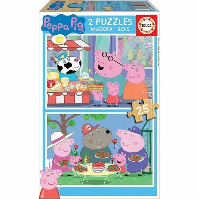 Puzzle Educa Peppa Pig (2 x 25 pcs)