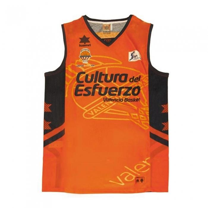 Camiseta de Tirantes Luanvi Valencia Basket Naranja Poliéster